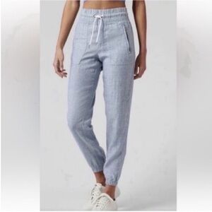 Athleta Cabo Linen Jogger in Light blue sz 20